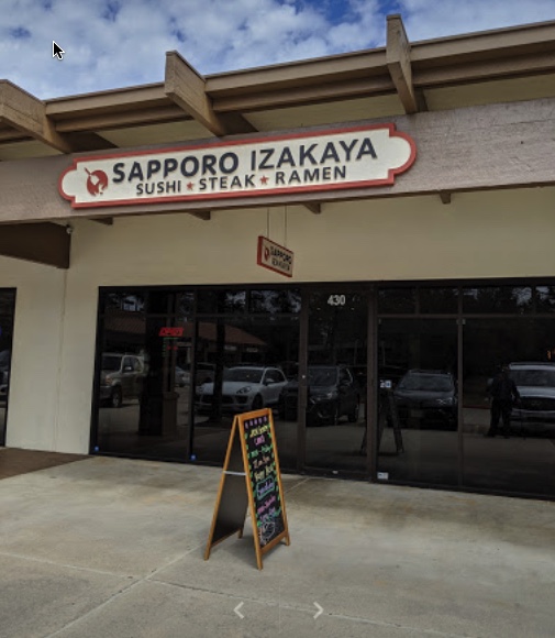 Sapporo Izakaya, located in Panther Creek Village Center in The Woodlands.