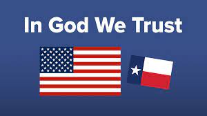 Signs are designated to say In God we Trust but there is no law that says it must be in English.