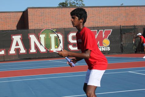 Nachi Gulati competed in a home match against Stratford on Sept. 16.  TWHS won 12-2; the balance of the matches were called on account of darkness.
