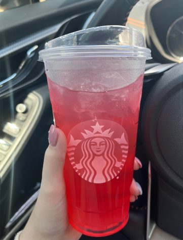 The Strawberry refresher, fresh from the New Trails location.  Its Annas favorite.