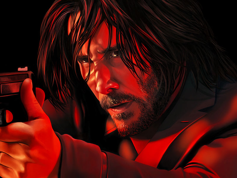 Keanu Reeves plays John Wick in the 4th installment in this series.