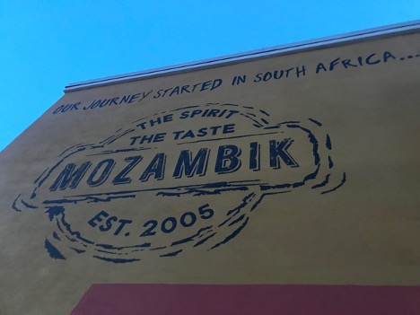 Mozambik across the street from The Woodlands Mall on The Waterway.