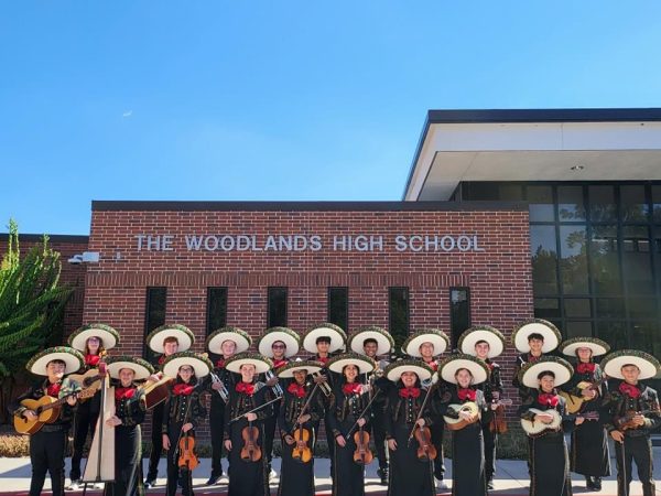 The 2023 Mariachi group in their new uniforms at TWHS this August.  Photo courtesy of Aaron Michaelson.

