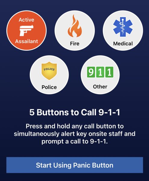 A screenshot of the Rave app.  While it does take more than a casual tap on the app, it does make some nervous that they will inadvertently summon multiple agencies.