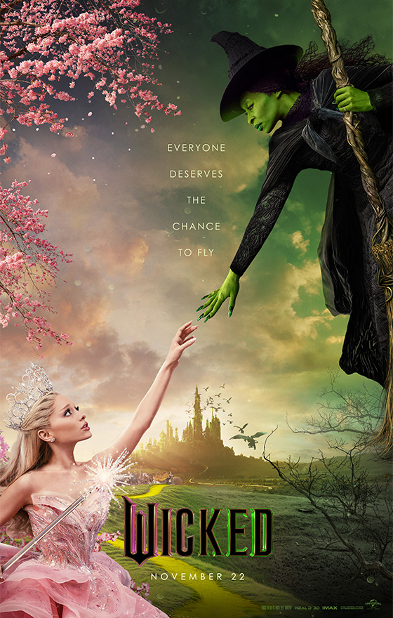 Wicked promotional movie poster courtesy of Universal