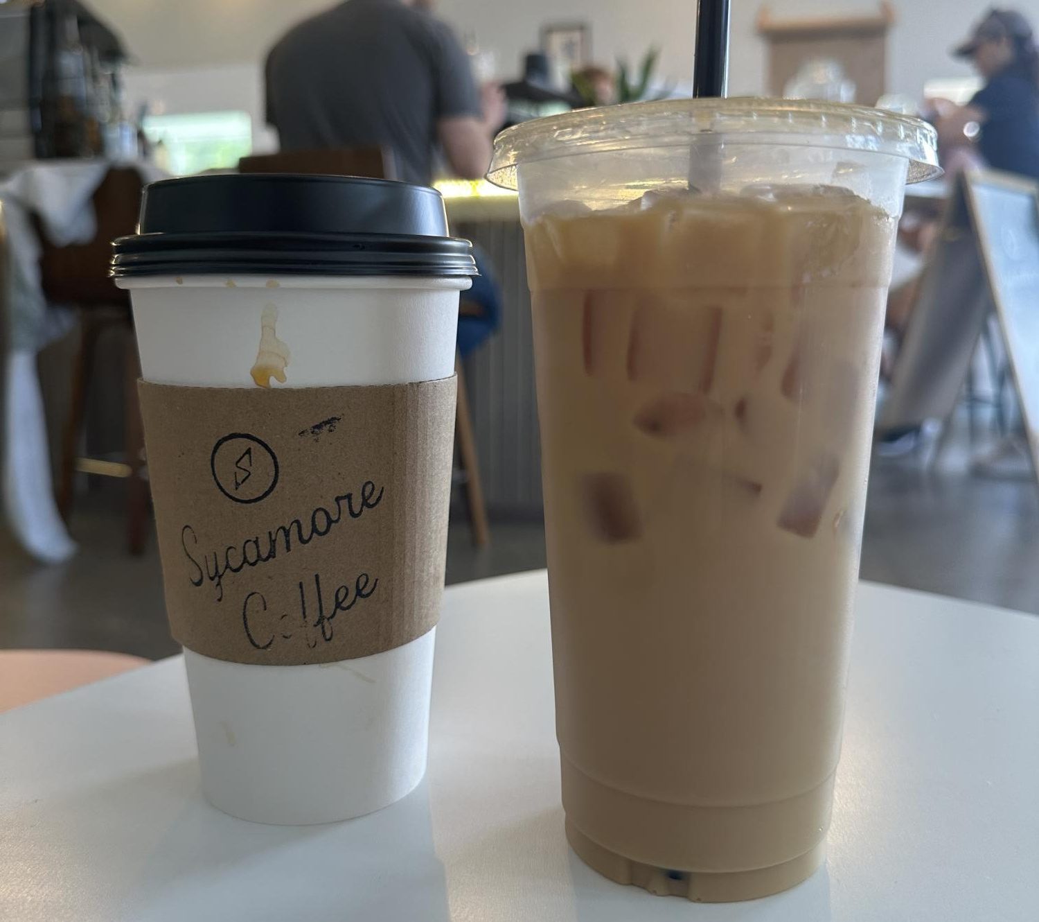 The Lavender Honey Cold Brew ($6.69) and the Earl Grey Crème Tea ($4.69) at Sycamore Coffee!