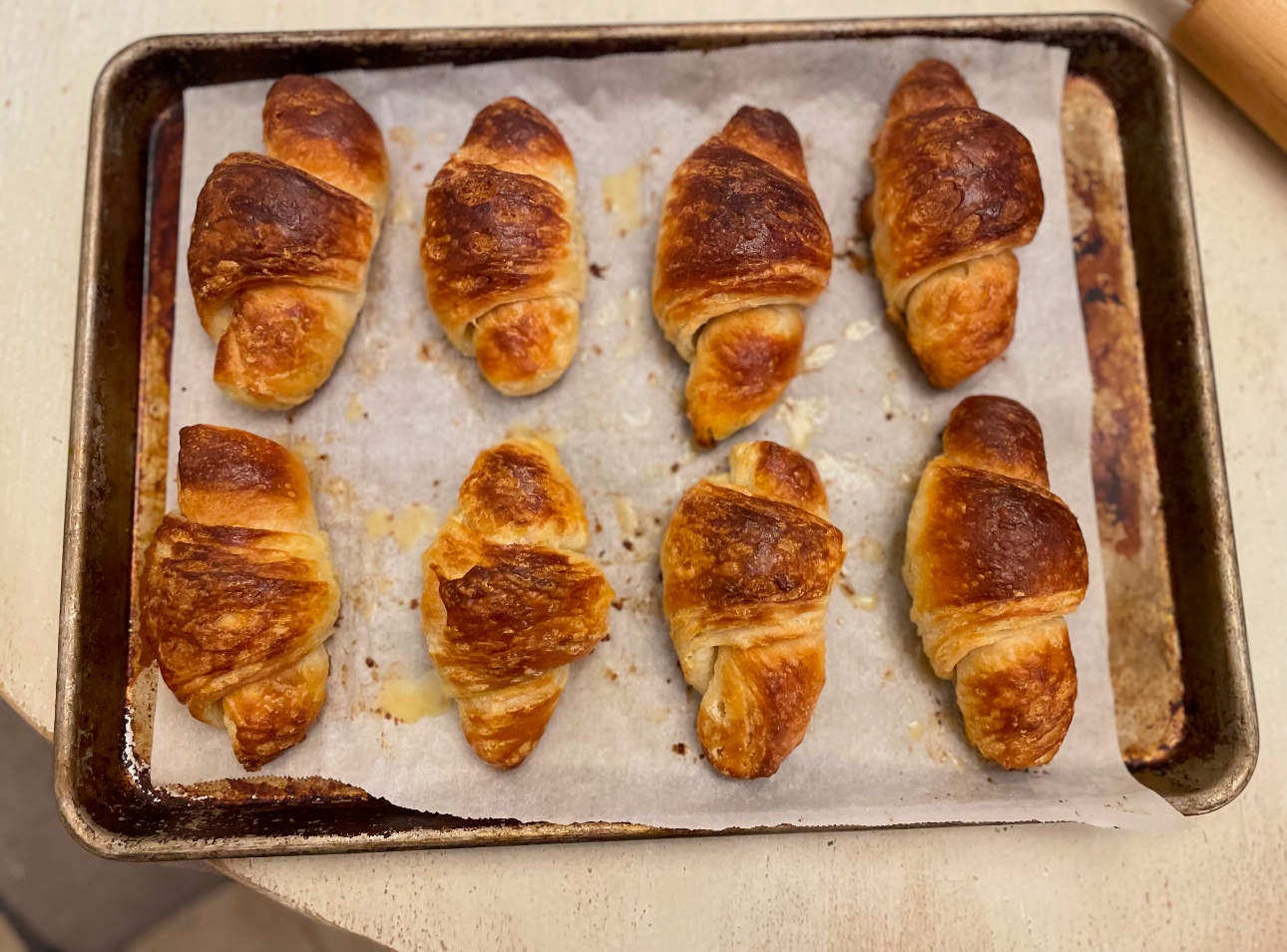 Fresh and home-made croissants!