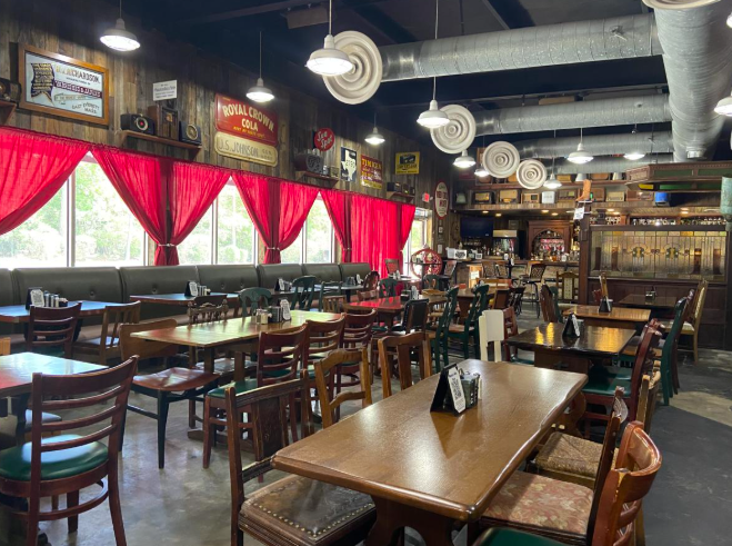 The interior of the Dosey Do restaurant. 