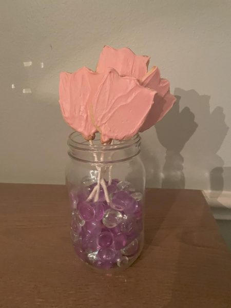 Flower shaped sugar cookies!