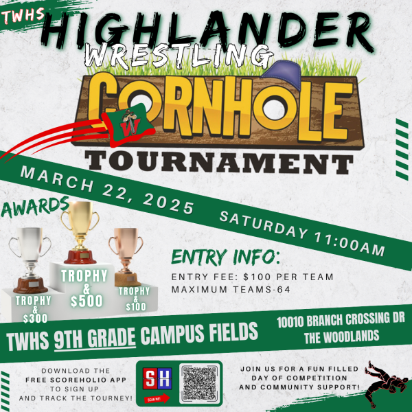 TWHS Cornhole Fundraiser Flyer