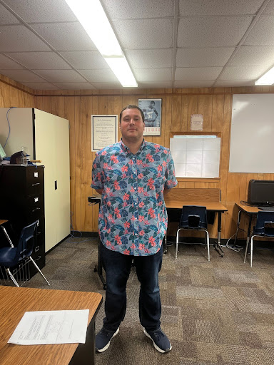 New ISS teacher Mr. Boyett