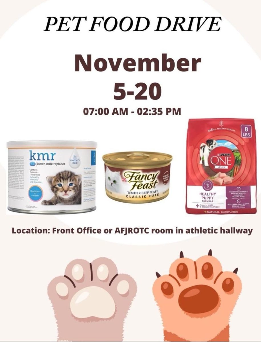 JROTC informational poster for the fundraiser ending on November 20. 
