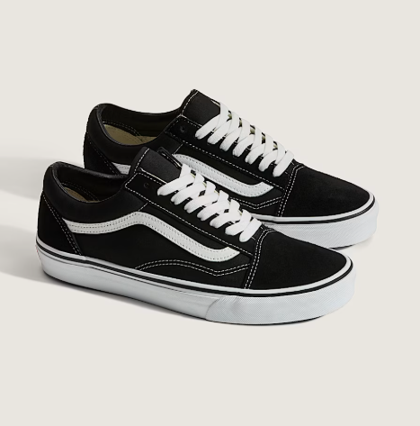 Vans shoe, style "Old Skool," in black/white