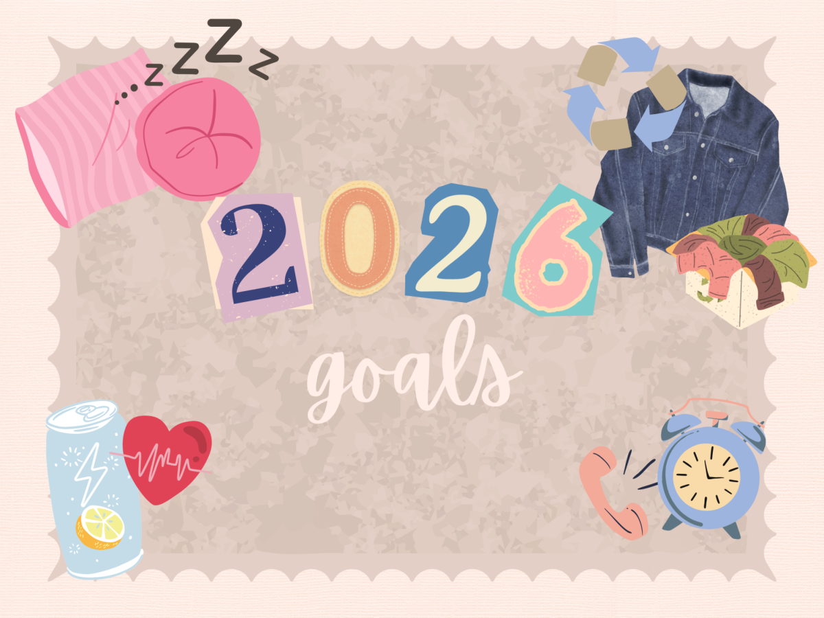 A vision board for 2026 goals.