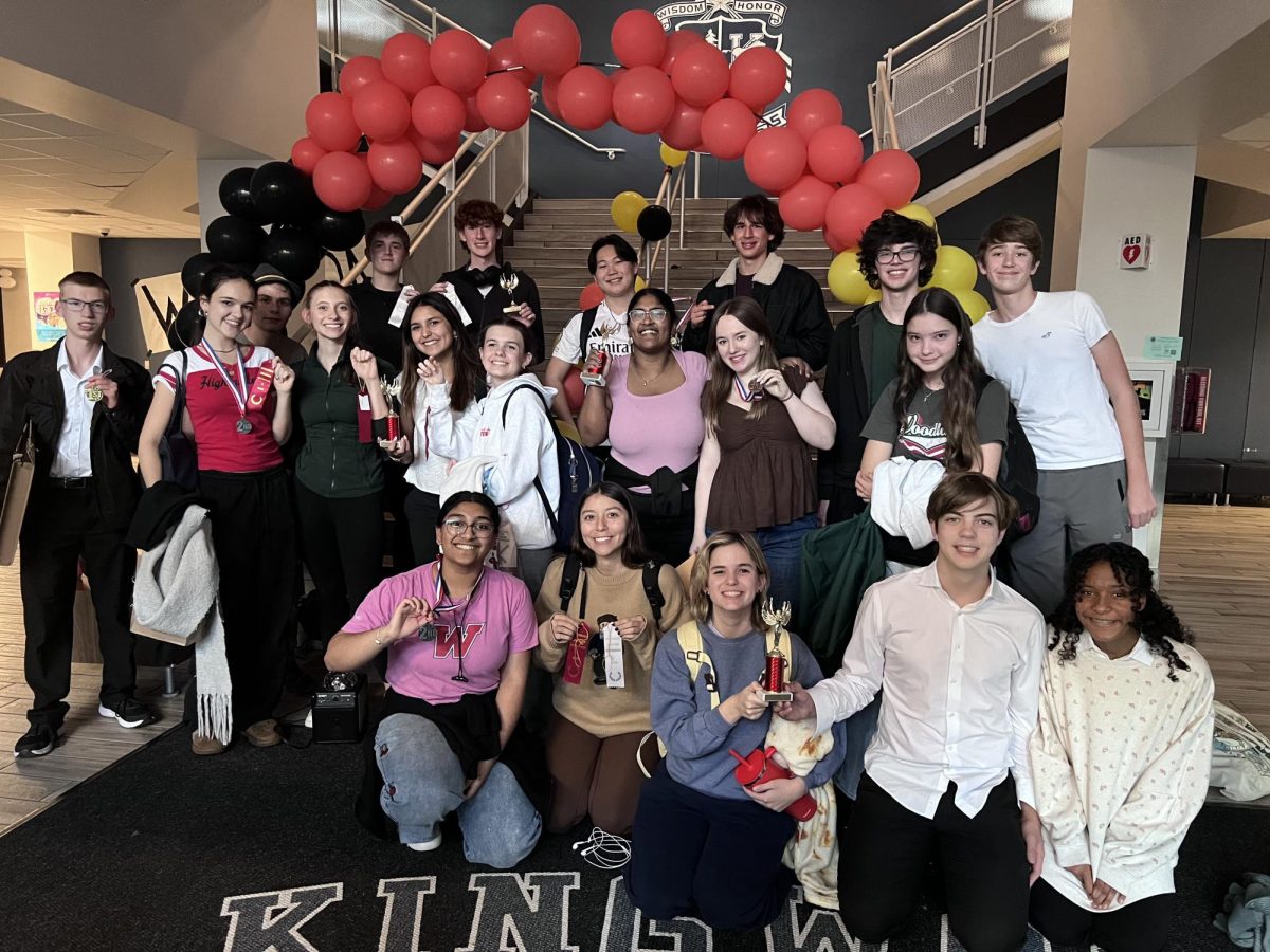 TWHS German students celebrate their win at Houstonfest. Photo by Steven Wynne, used with permission.