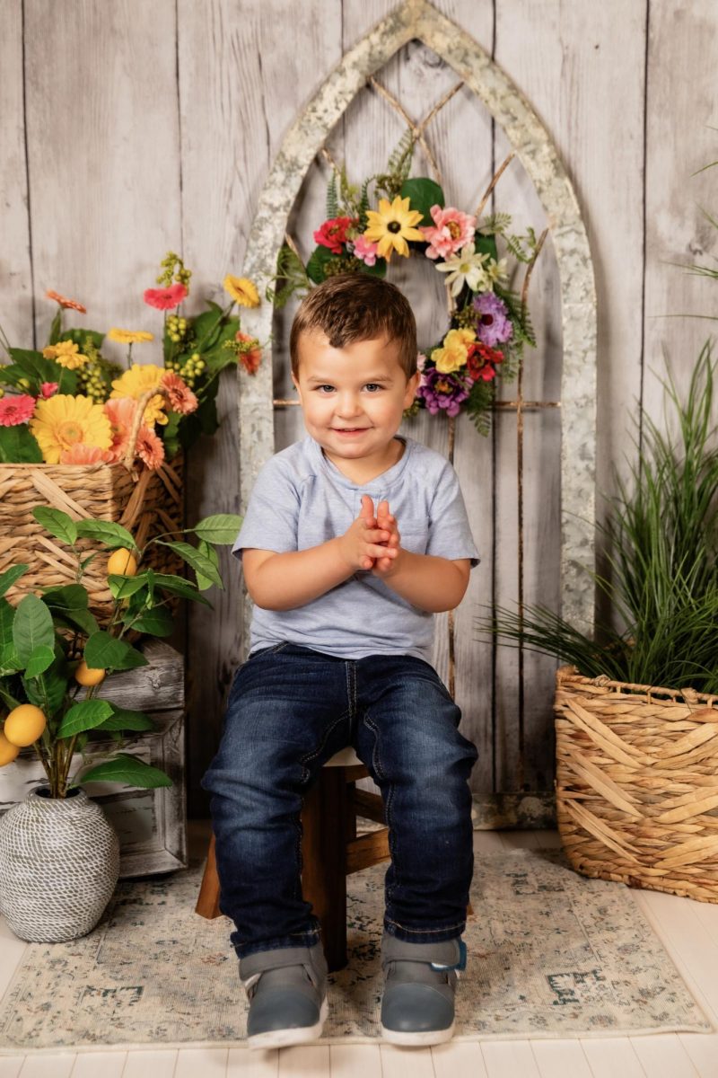Ryder posing for a photo with a professional background, provided by Maggie Buckley, used with permission.