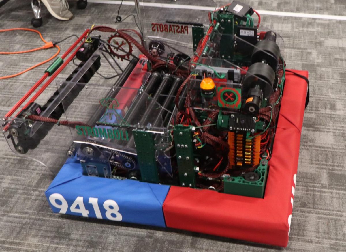 TWHS robot, Stromboni in the process of being prepared for competition on March 6, 2026. 