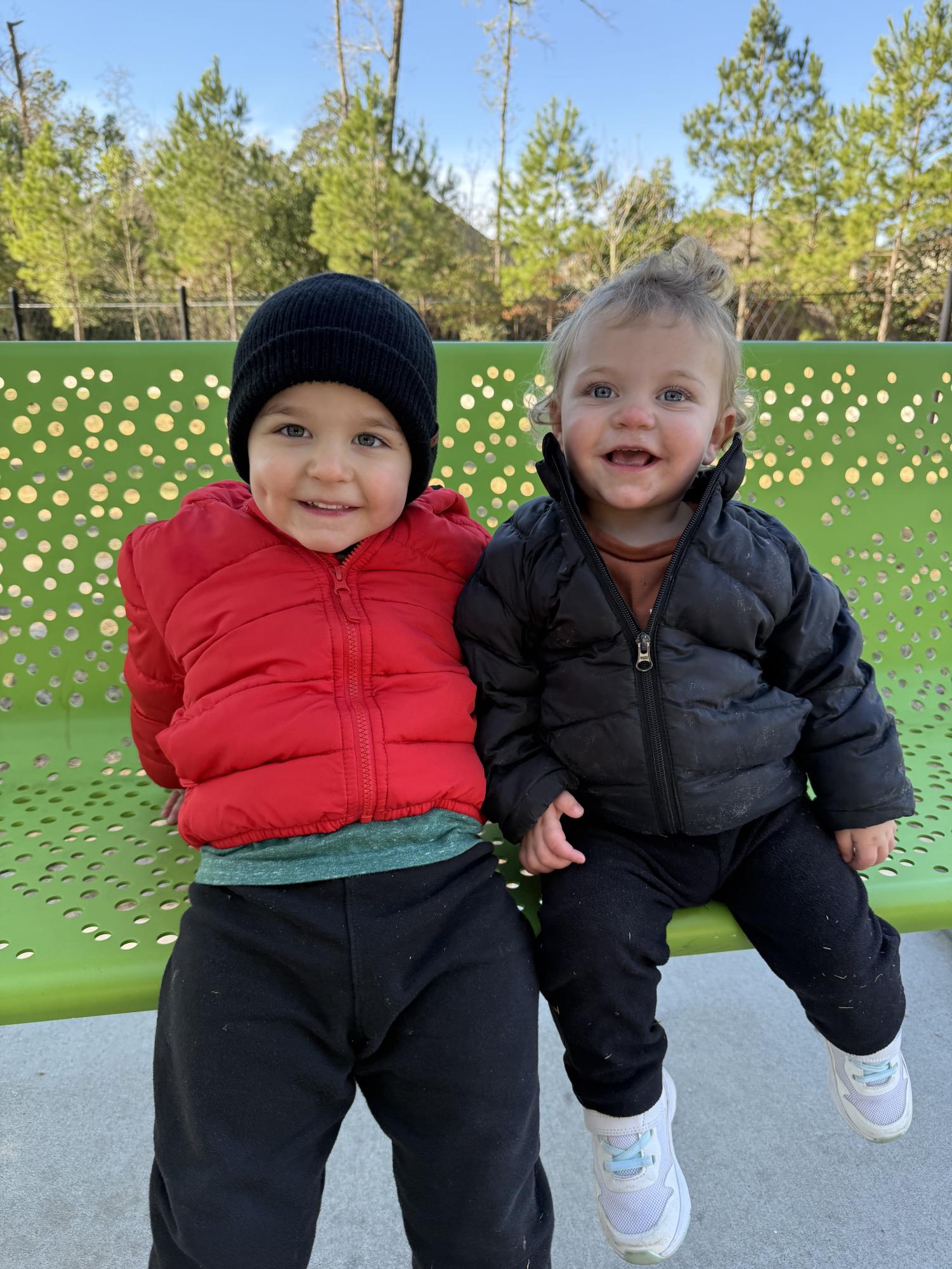 Ryder and his sister Marley posing for a photo in the winter. Provided by Maggie Buckley, used with permission.