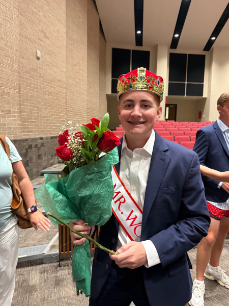 Senior Camden Engelman wins the title of Mr. Woodlands.